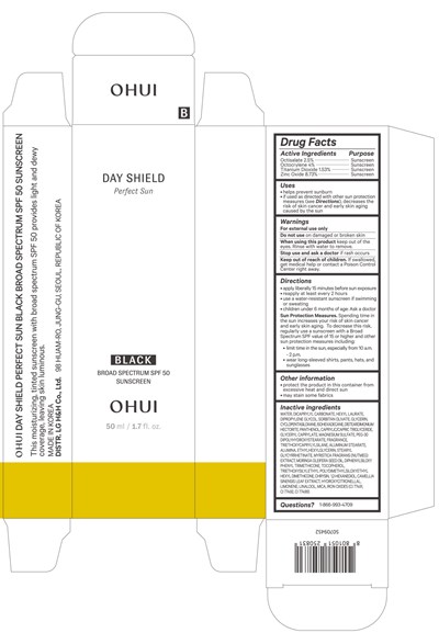 Carton (50709452 O Hui Day Shield Perfect Sun Black Broad Spectrum Spf 50 Sunscreen)